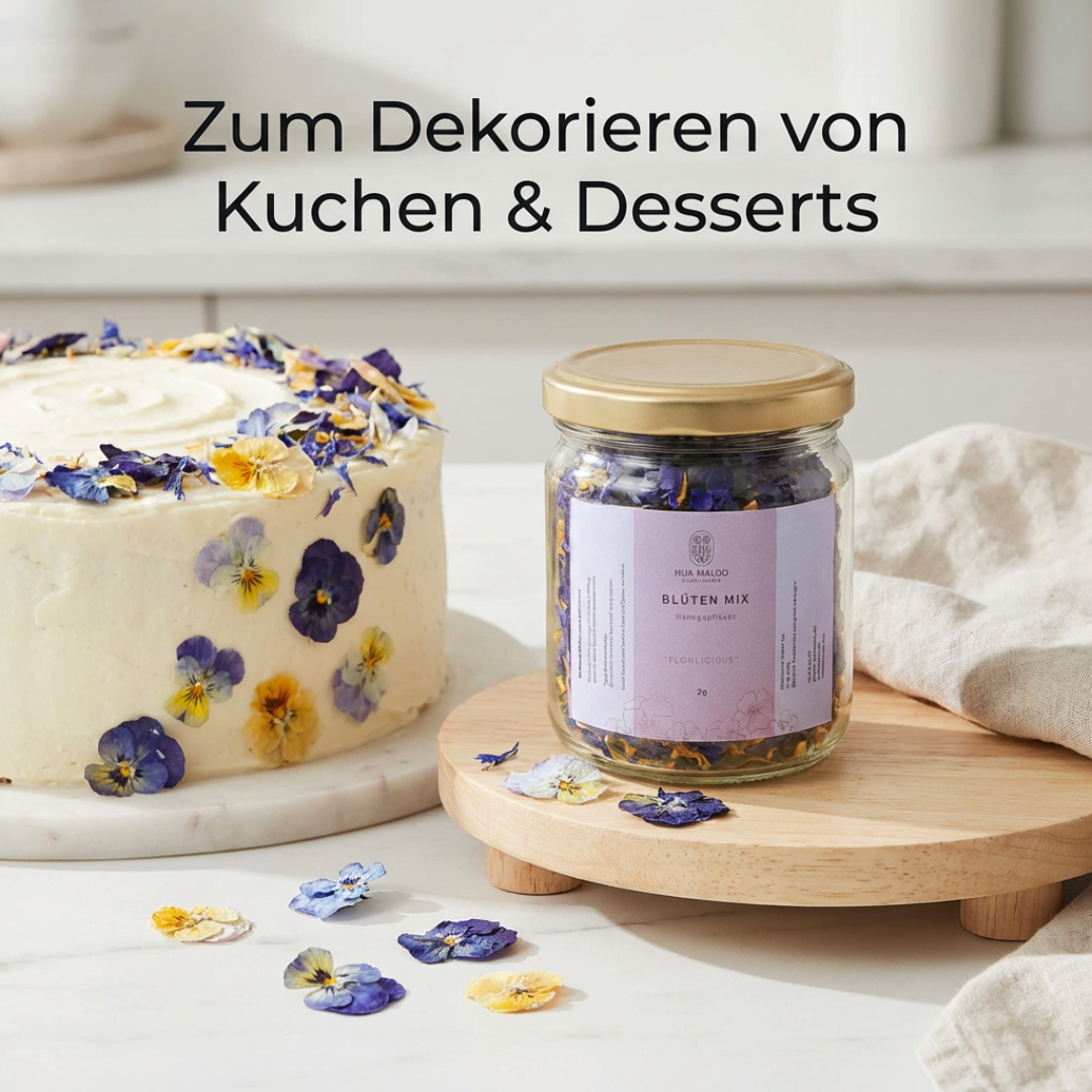 Getrocknete vs. frische essbare Blüten