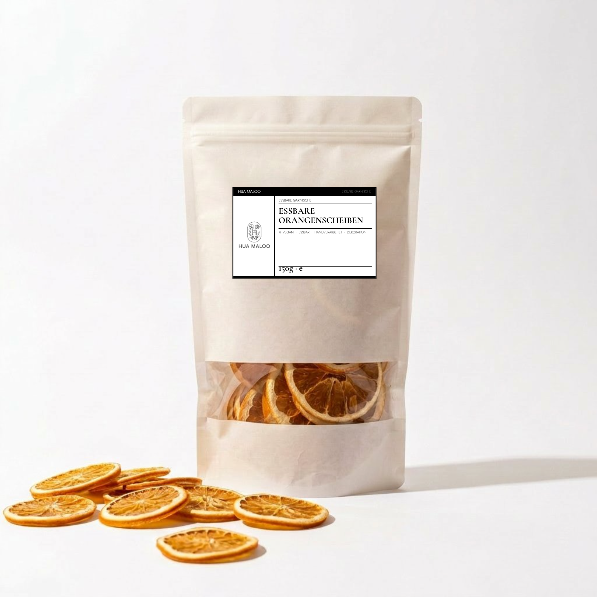 Essbare Orangenscheiben