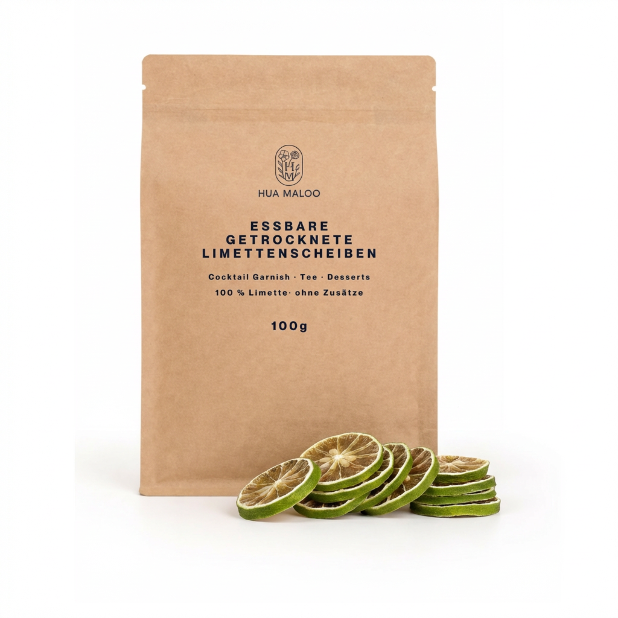 Essbare Limettenscheiben