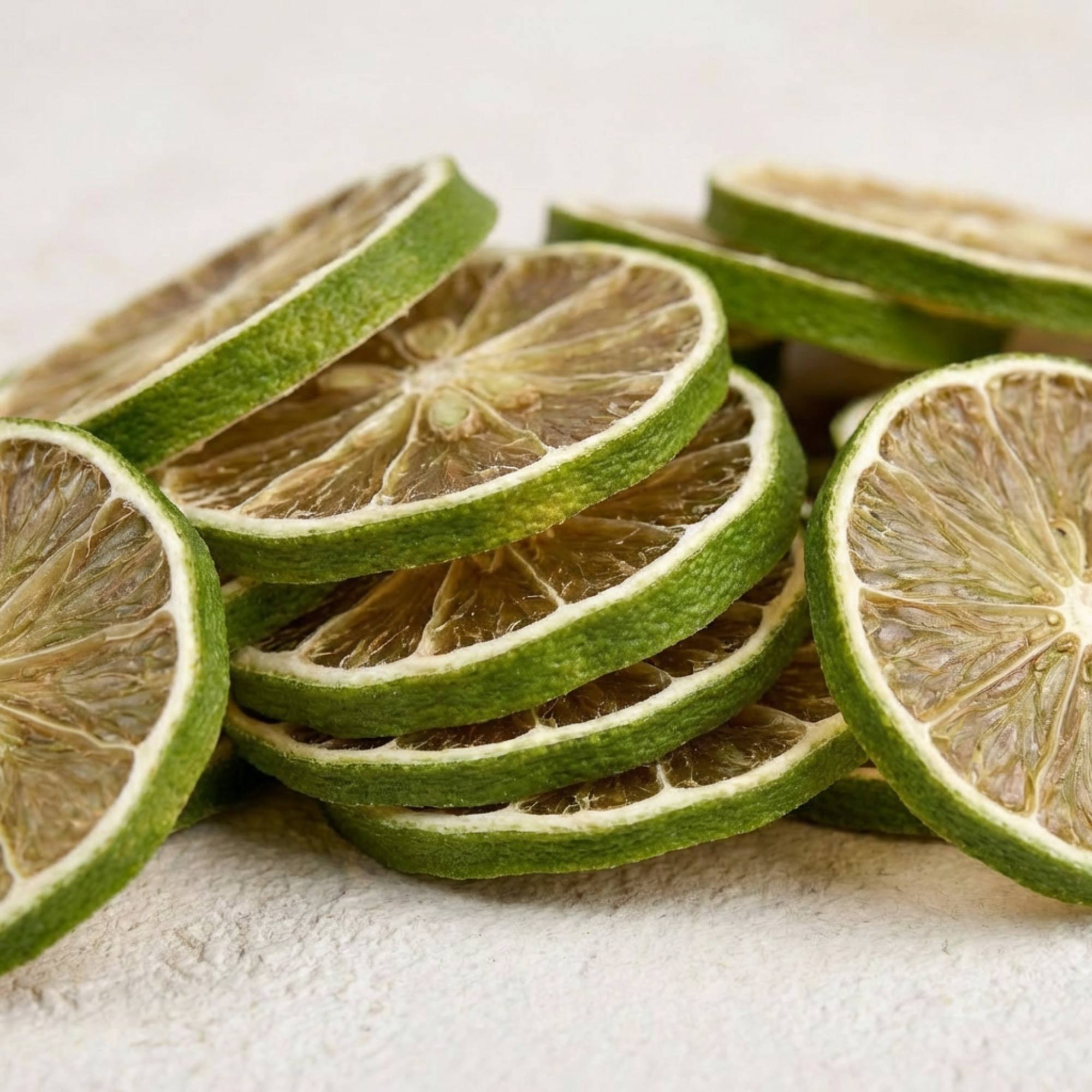 Essbare Limettenscheiben