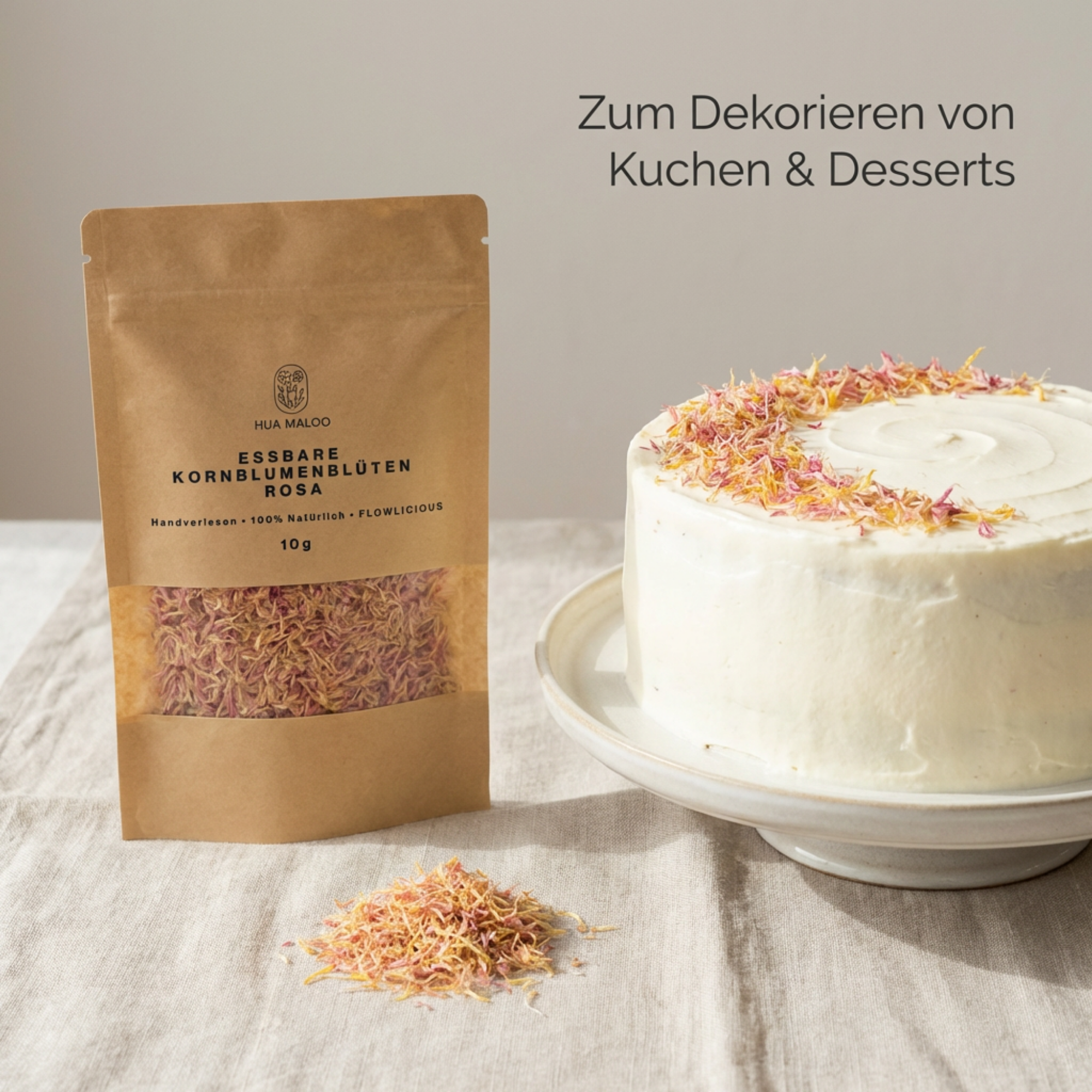 Kornblumenblüten Rosa