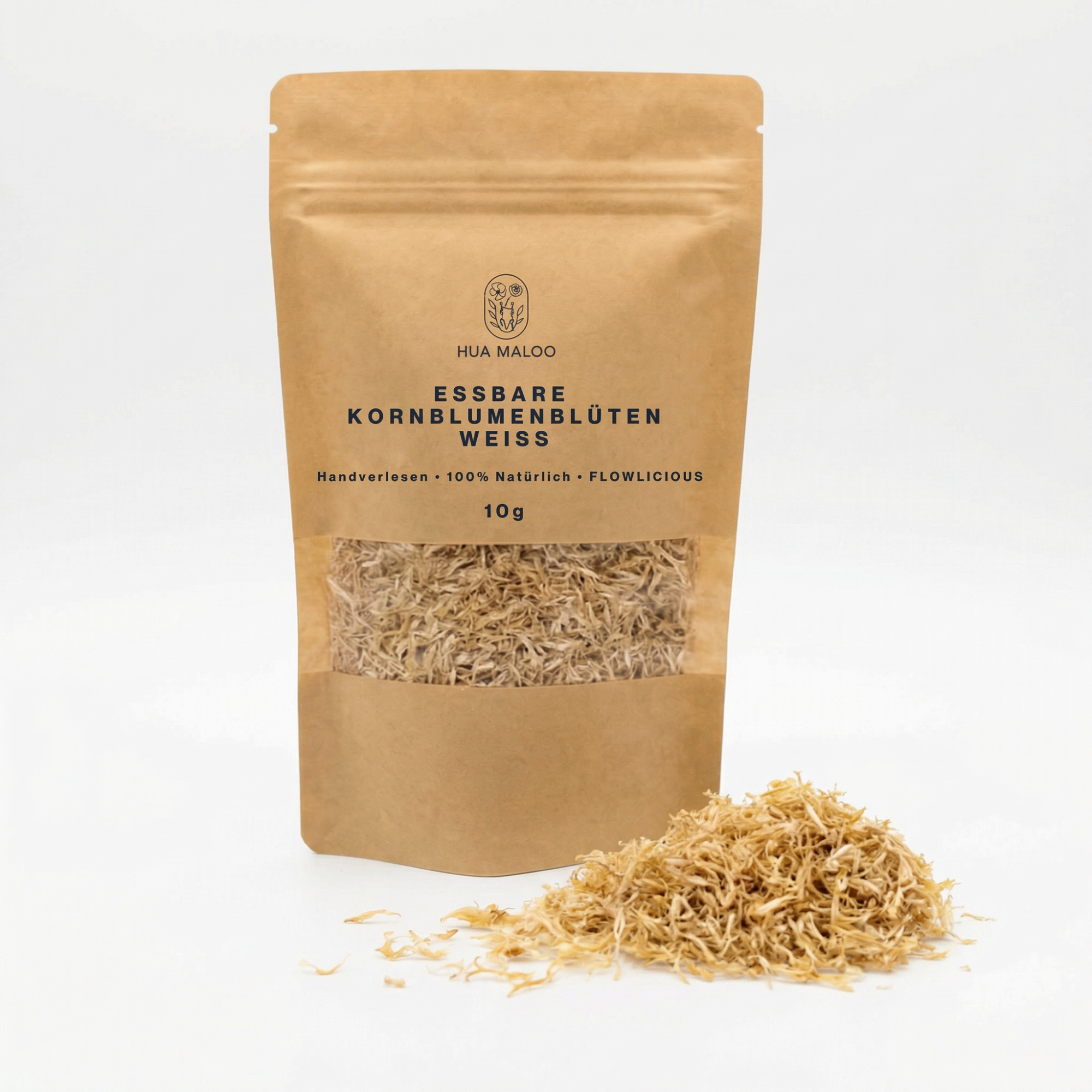 Kornblumenblüten Weiß