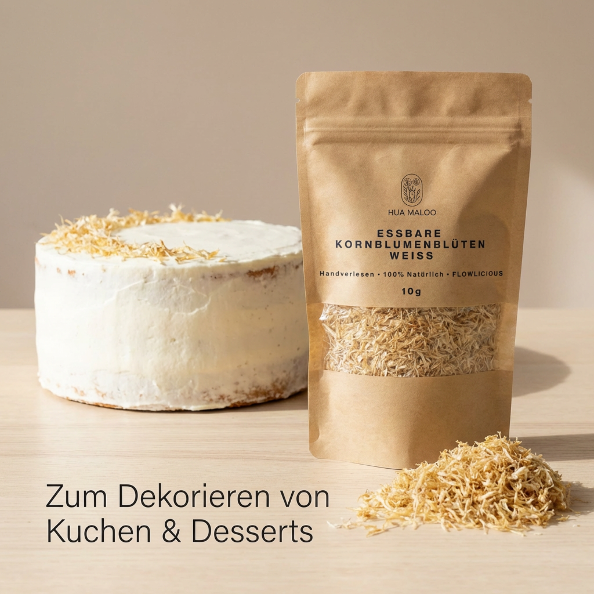 Kornblumenblüten Weiß