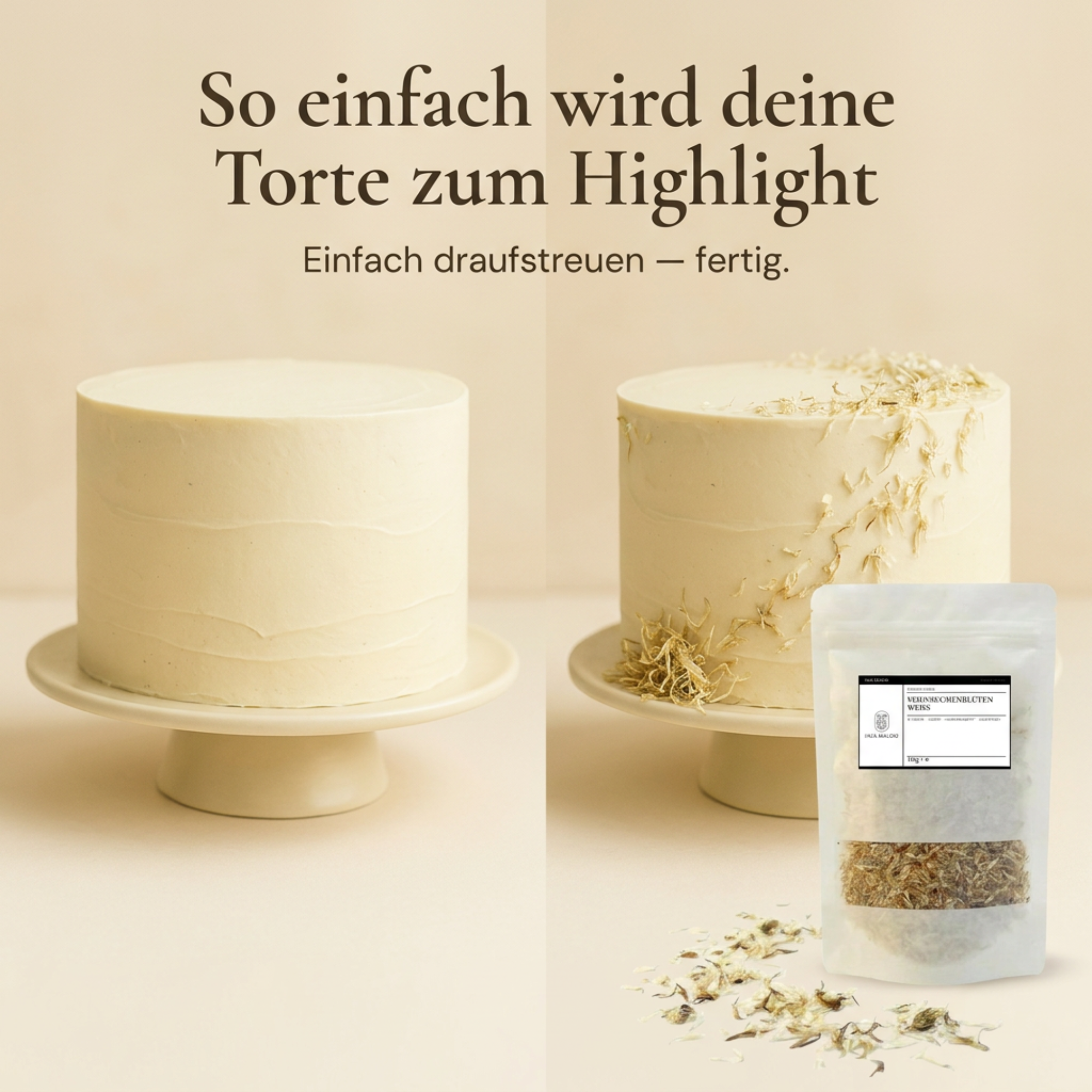 Kornblumenblüten Weiß