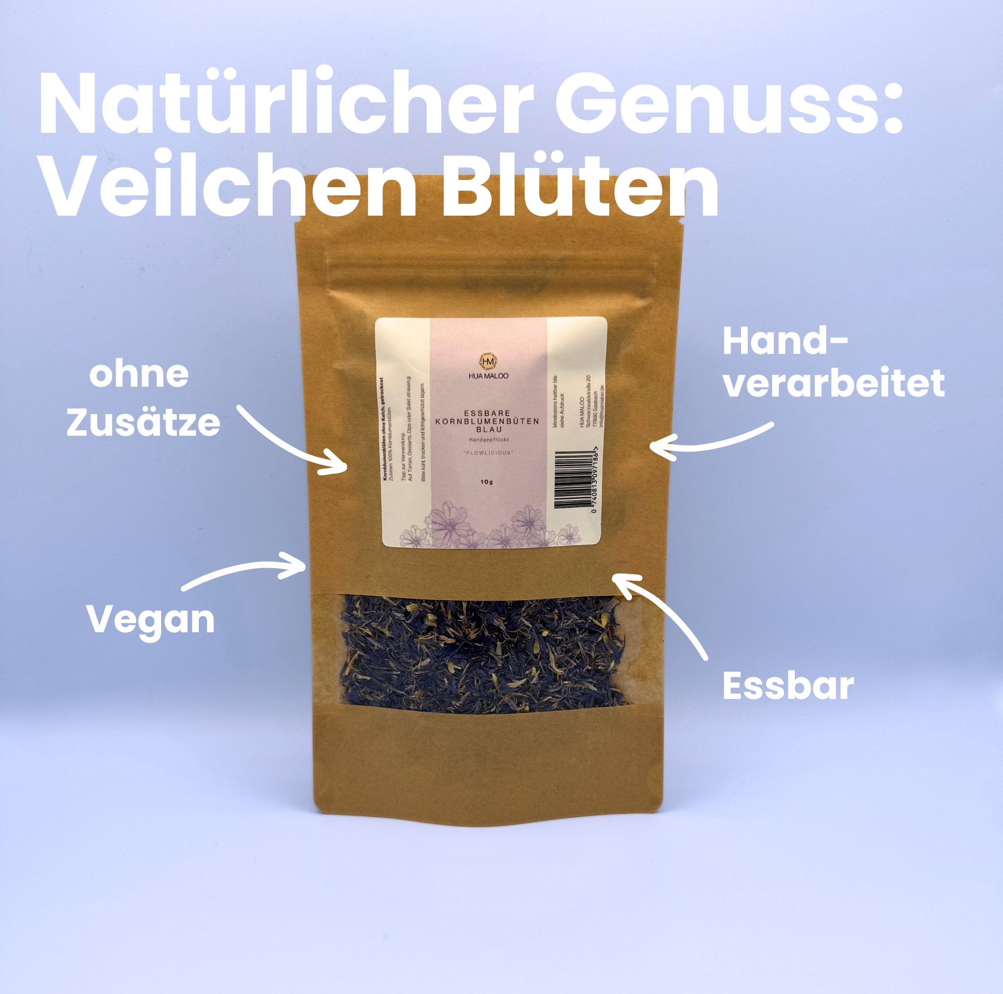 Kornblumenblüten Blau