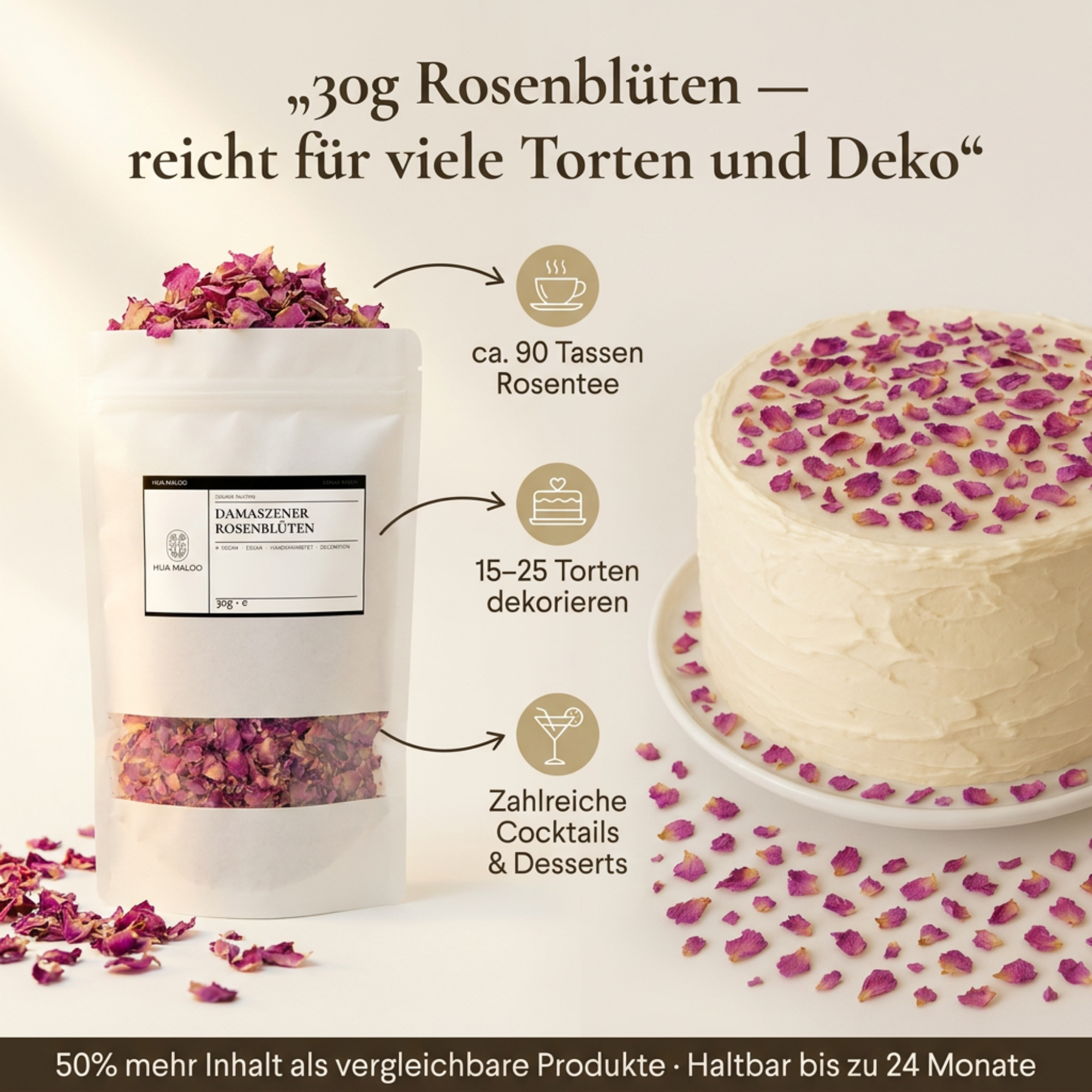 Damaszener Rosenblüten
