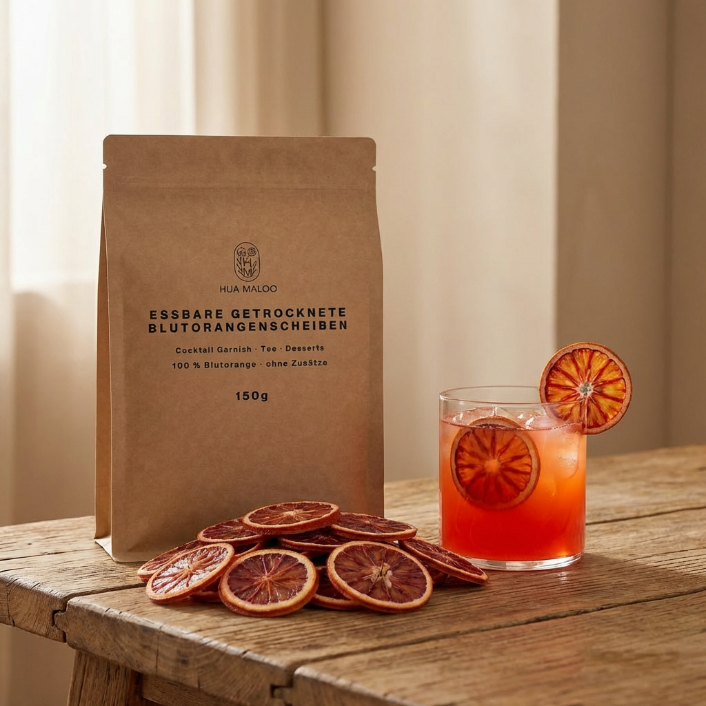 Essbare Blutorangenscheiben