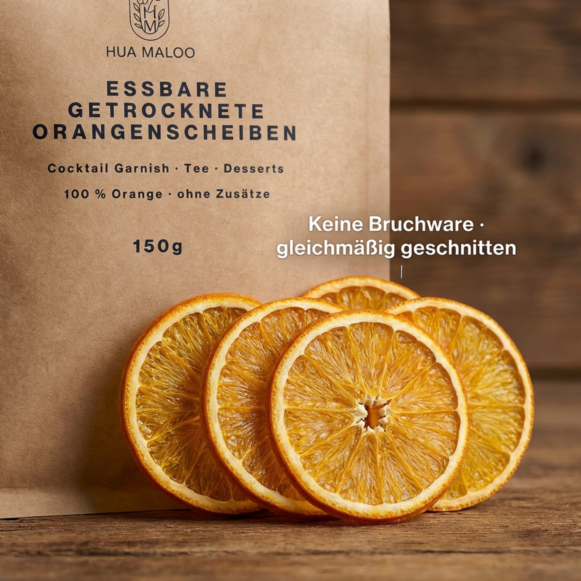Essbare Orangenscheiben