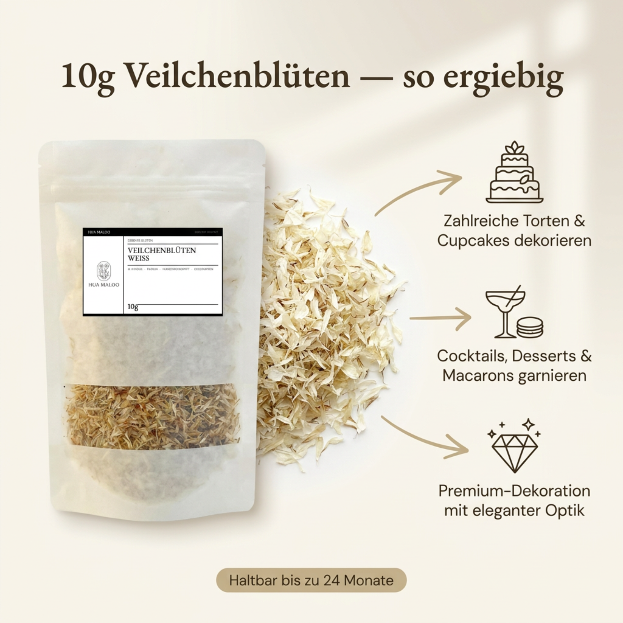 Kornblumenblüten Weiß