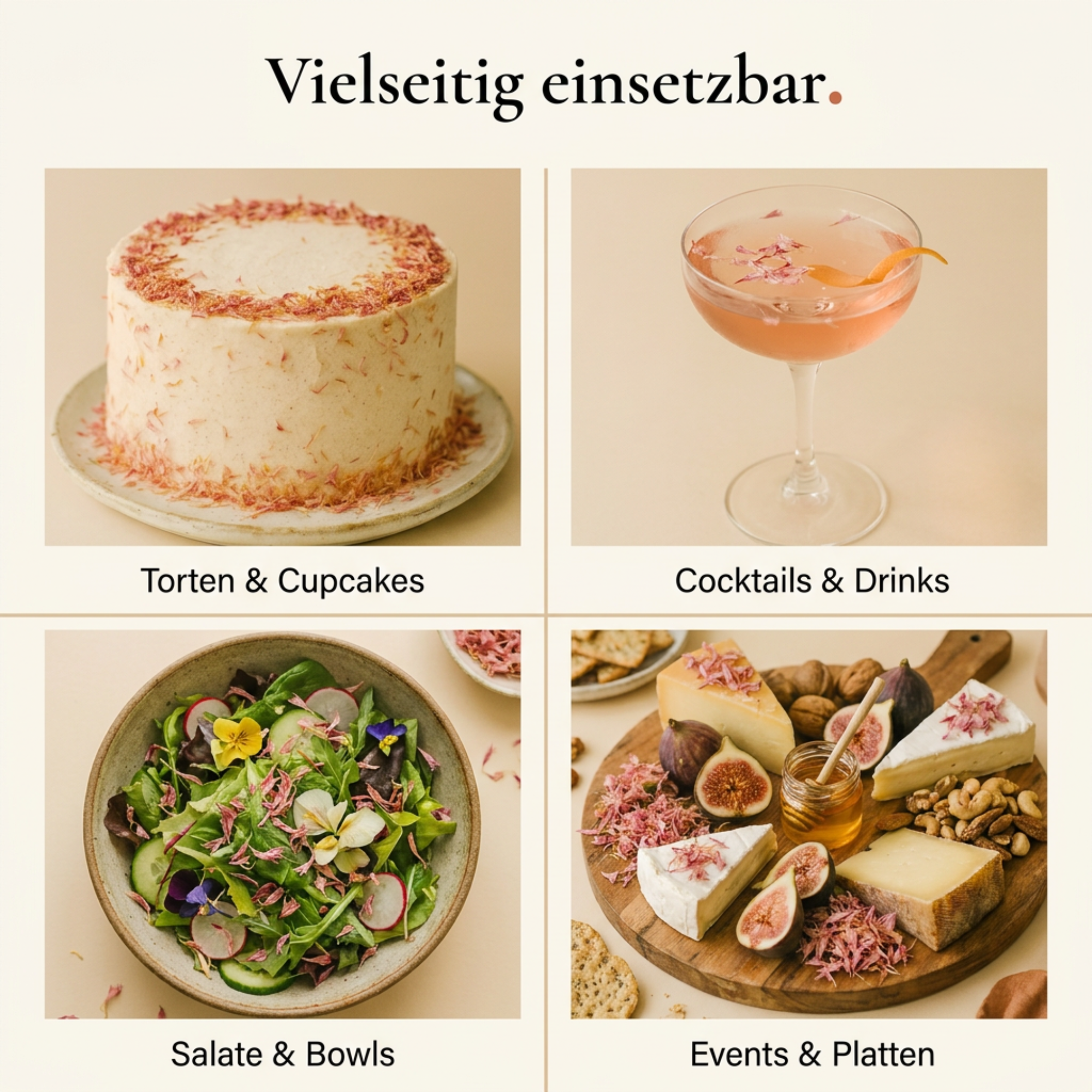Kornblumenblüten Rosa