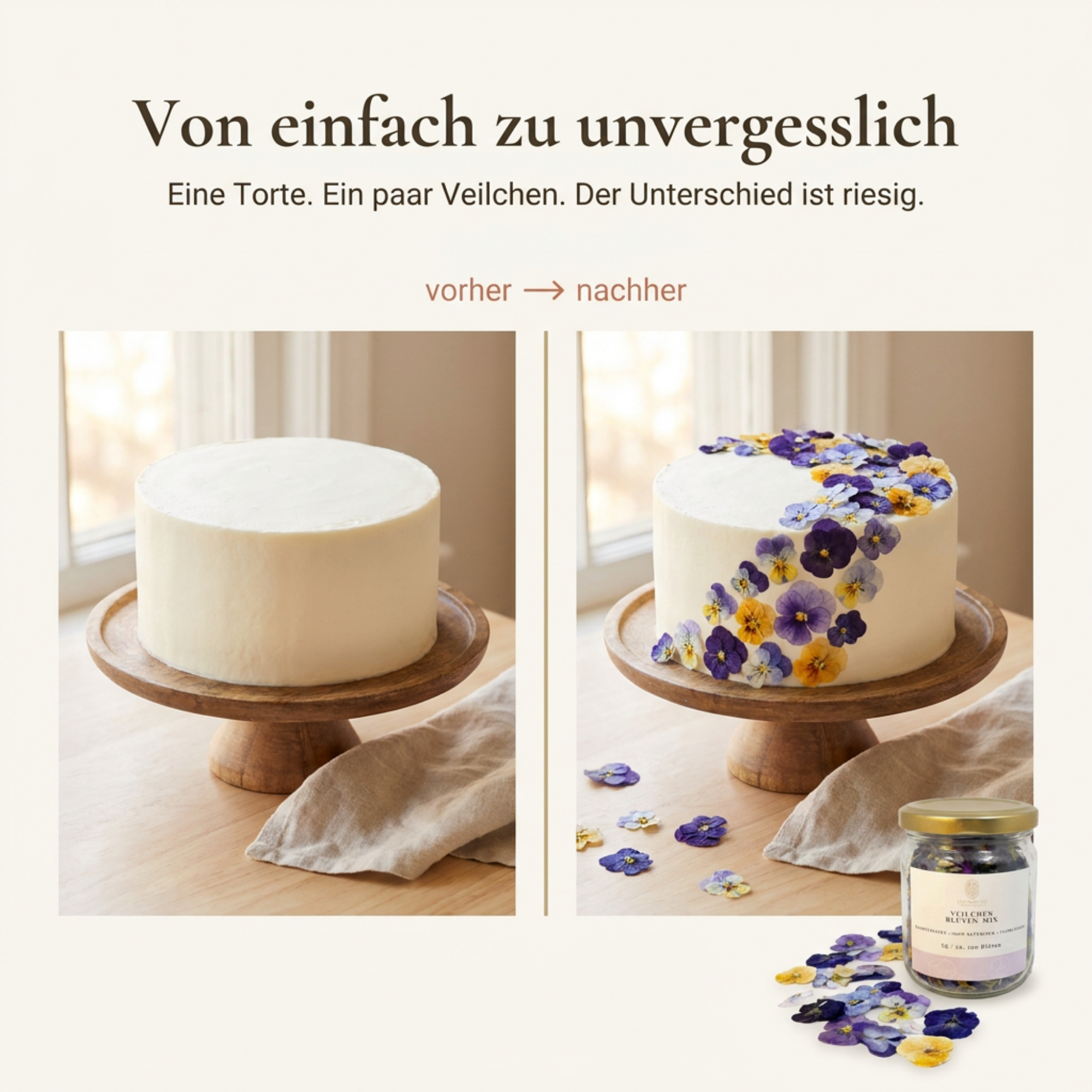 Veilchen Blüten-Mix