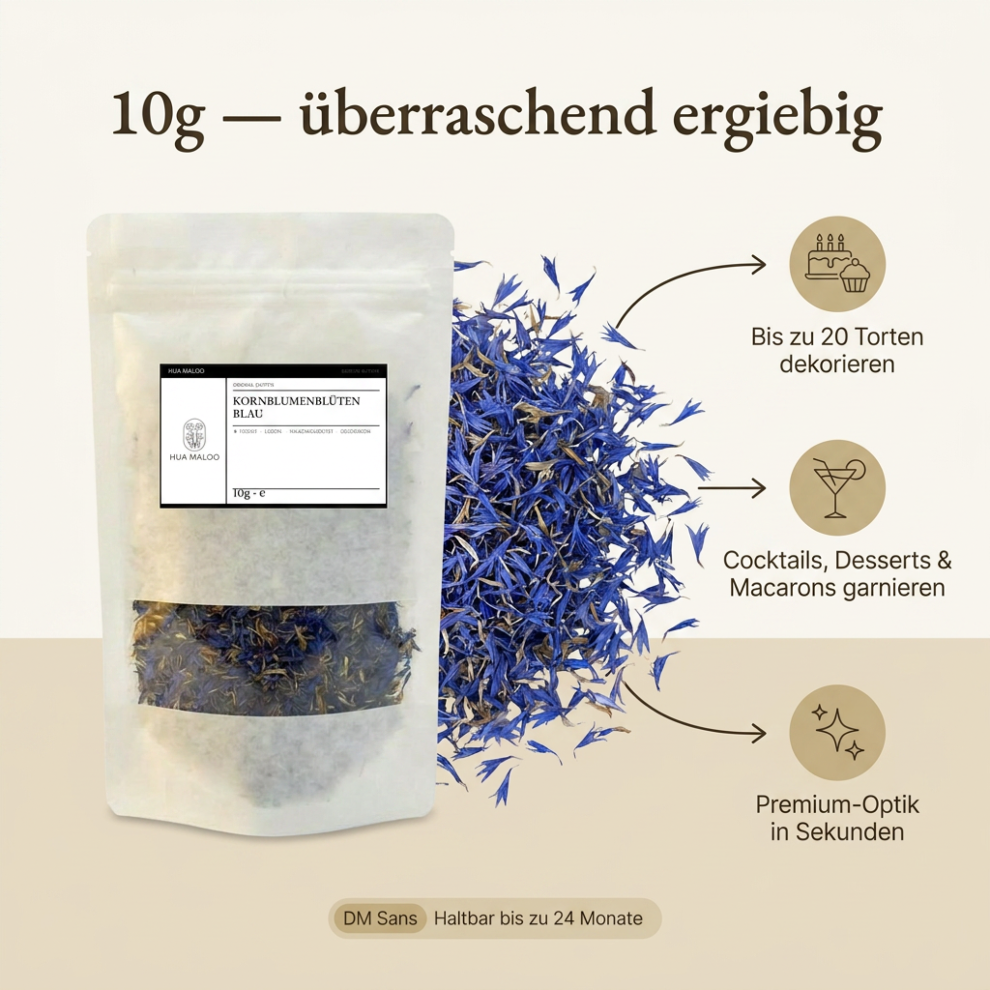 Kornblumenblüten Blau