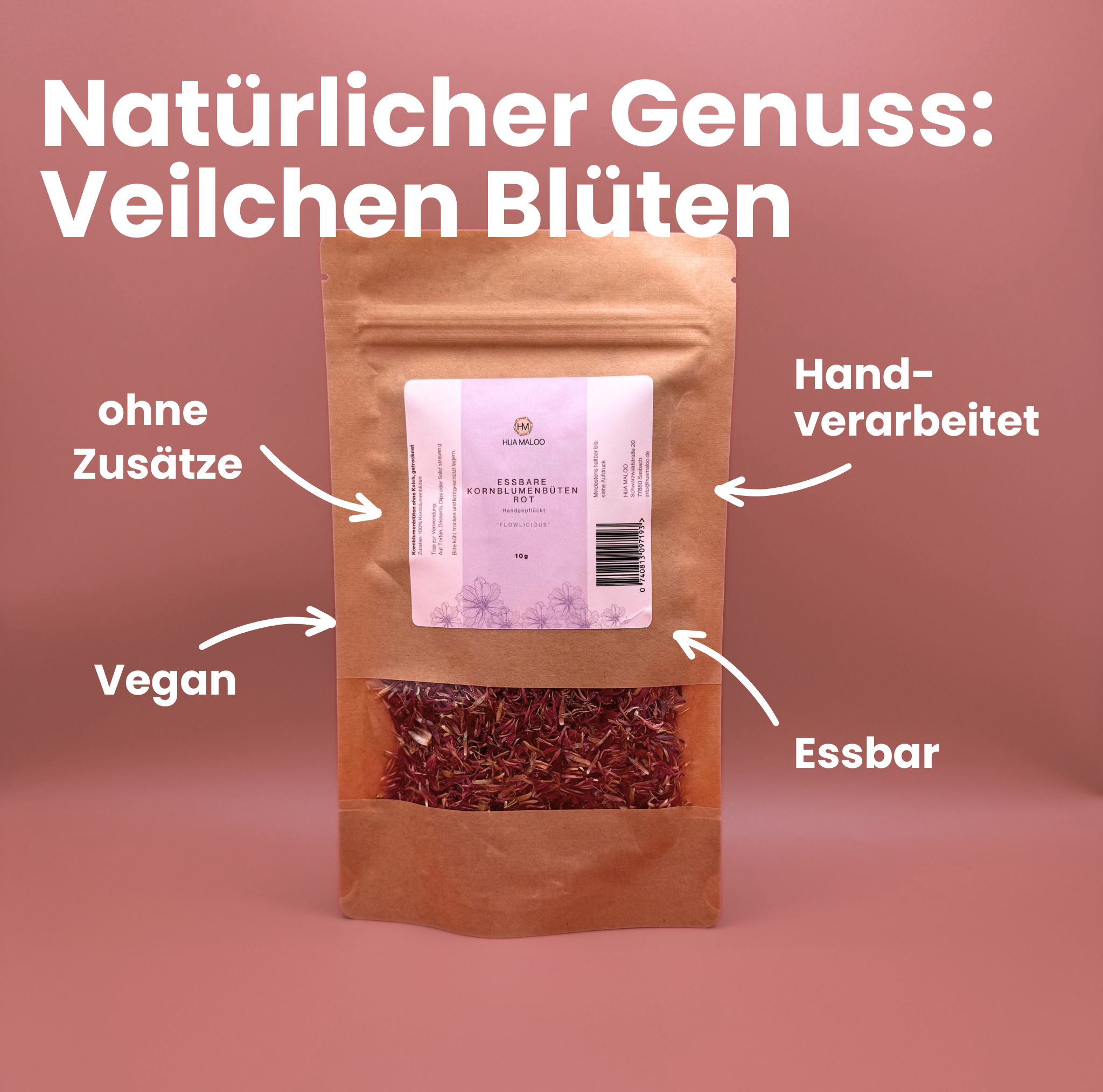 Kornblumenblüten Rot