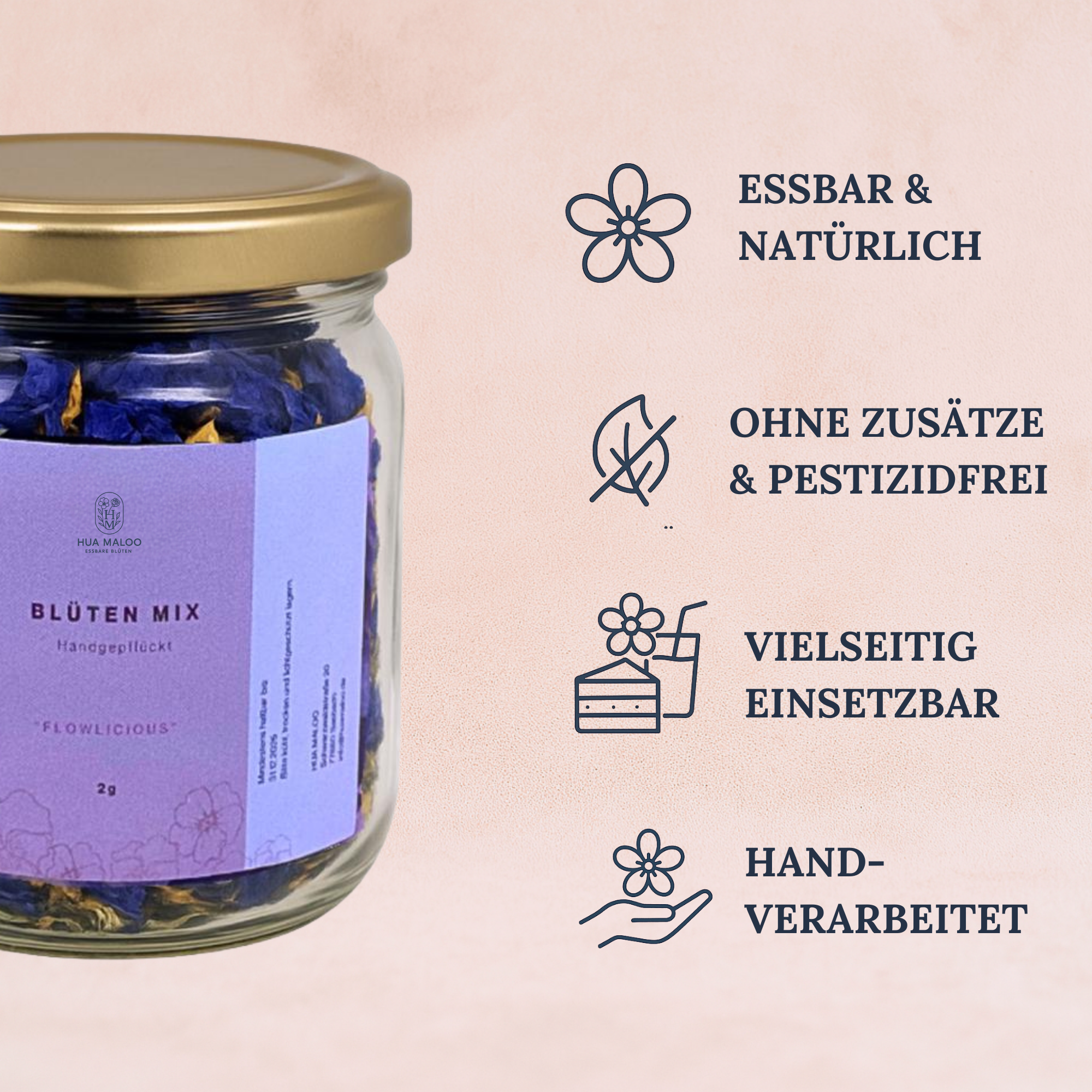 Veilchen Blüten-Mix