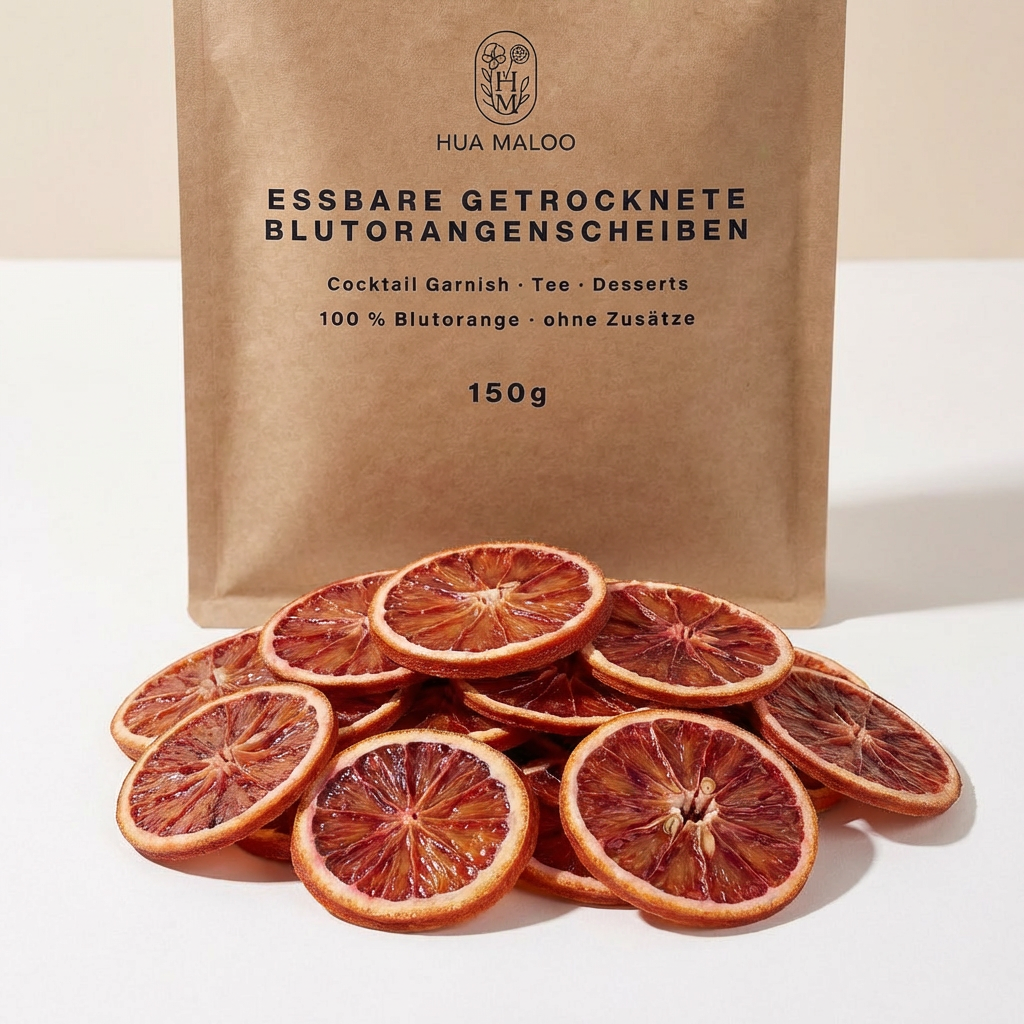 Essbare Blutorangenscheiben