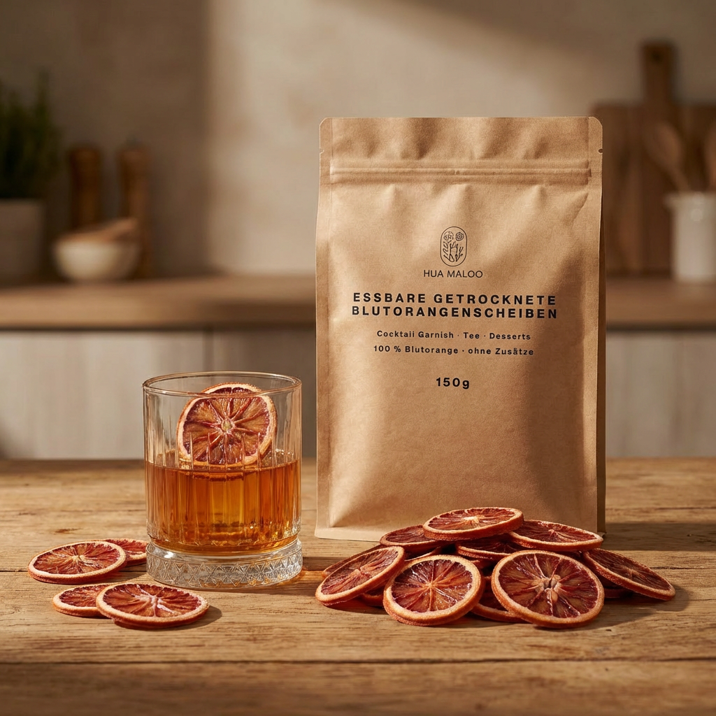 Essbare Blutorangenscheiben